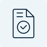 Document icon with checkmark