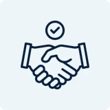 Business deal handshake illustration